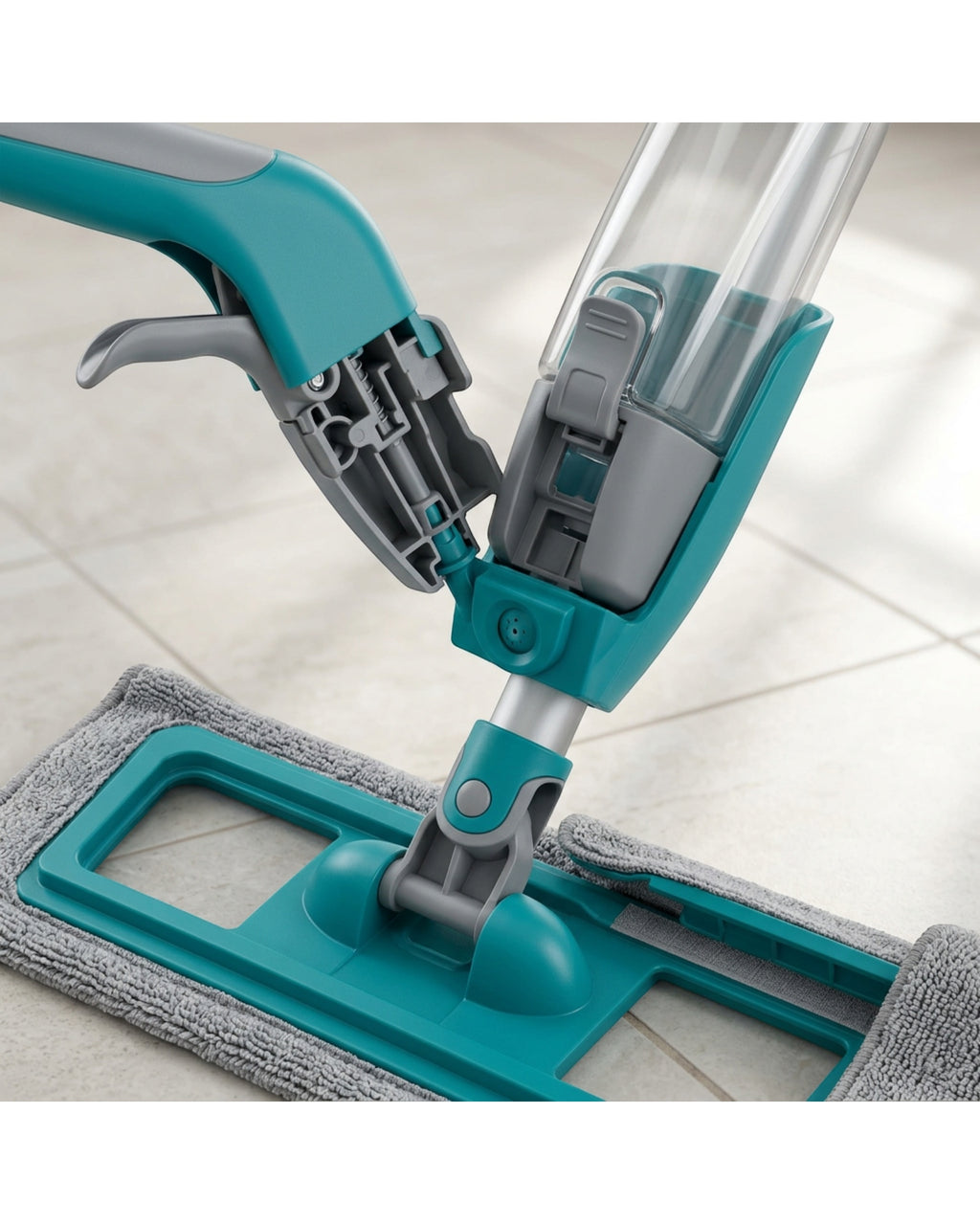 Laft Refillable Flat Spray Mop 42 cm Teal and Gray - Detail view