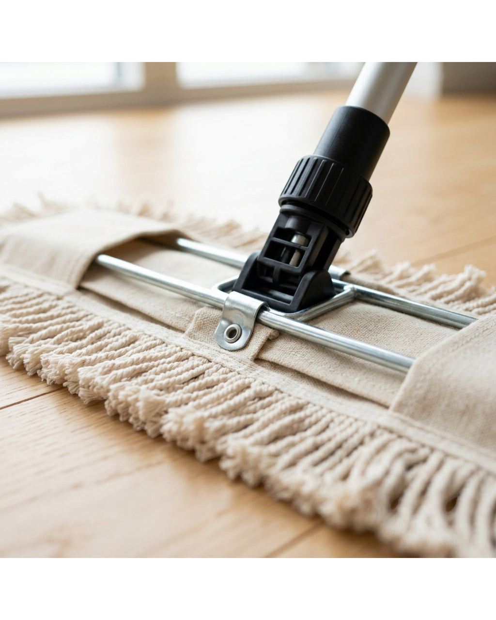 Laft Cotton Dry Dust Mop 60 cm Natural and Silver - Detail view